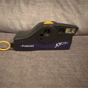 Polaroid JoyCam Instant Camera - Black and Purple with Yellow Accents